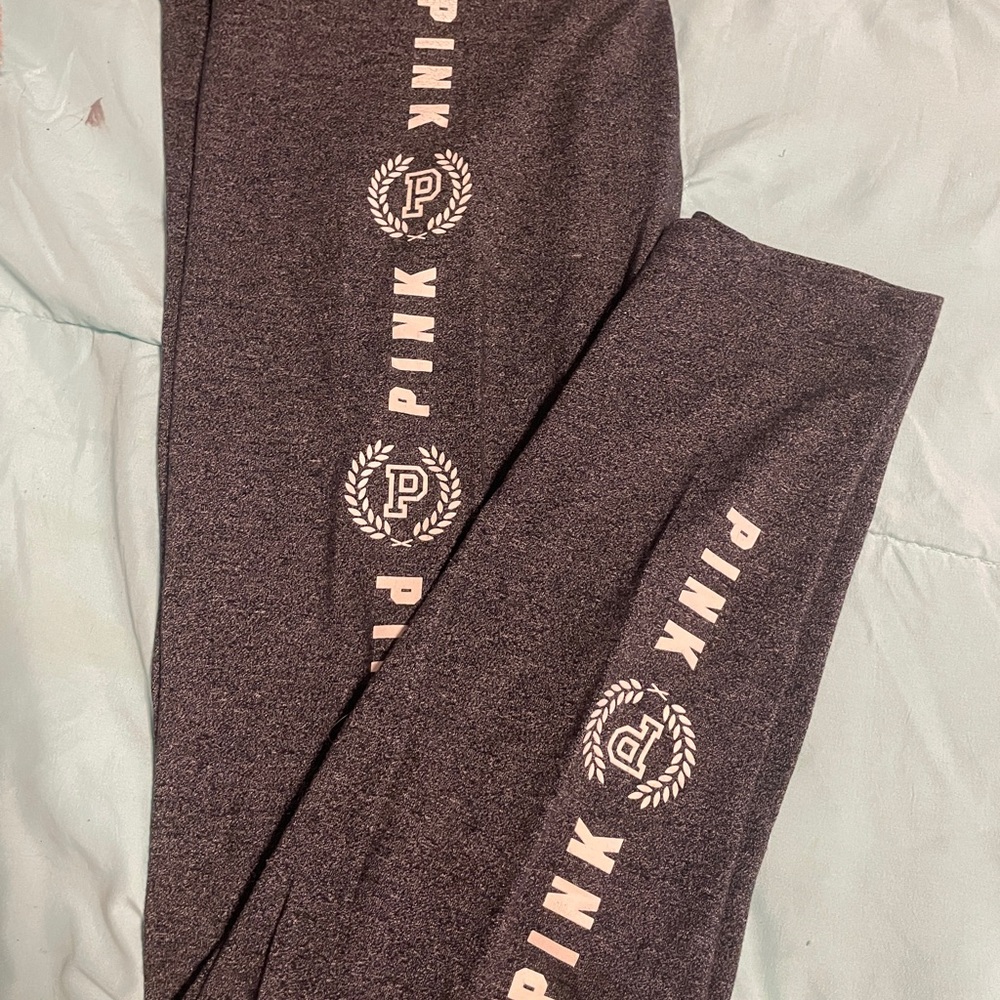 Victoria's Secret Pink Gray Leggings